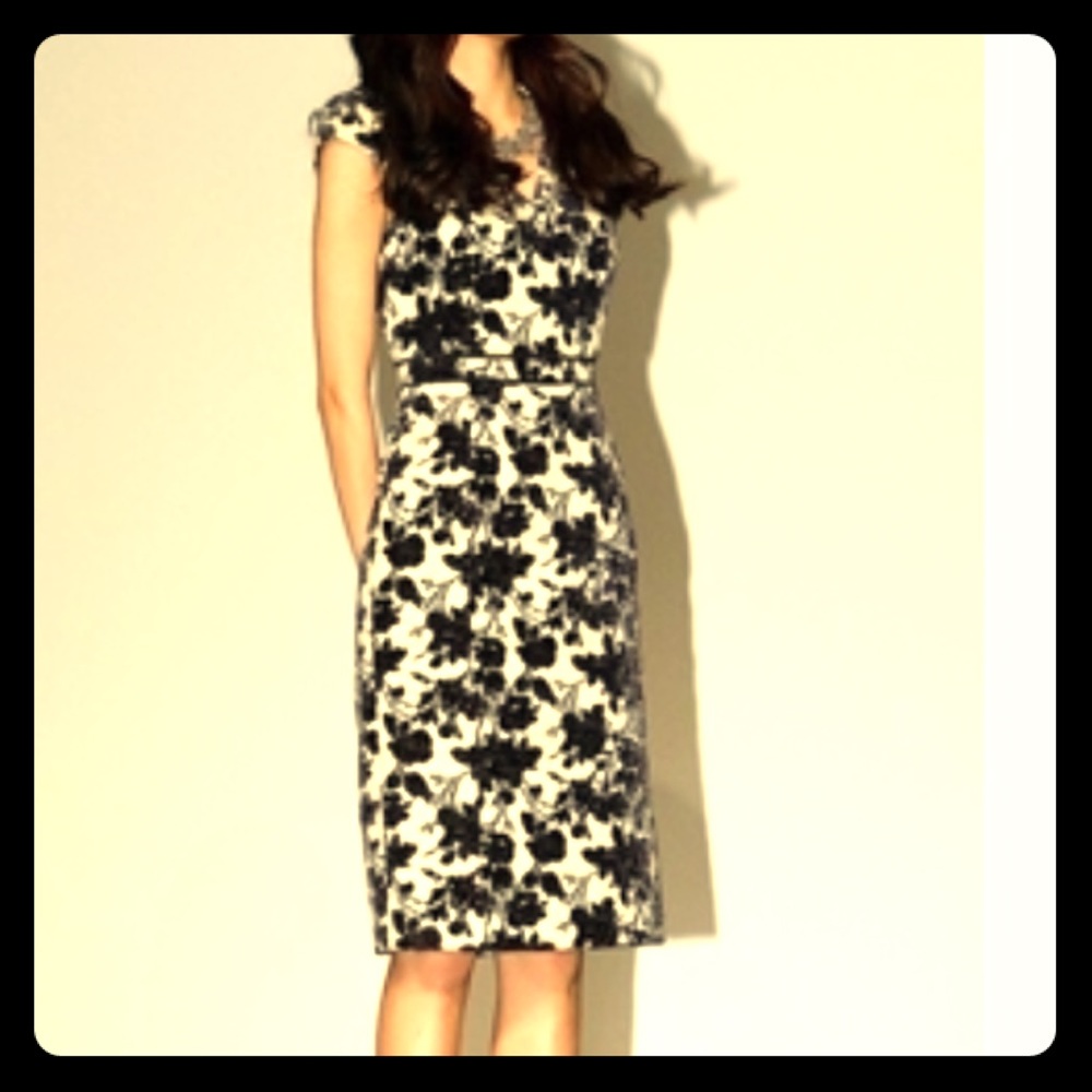 Tory Burch cotton stretch sheath dress.
